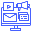 Integrated digital marketing services icon.