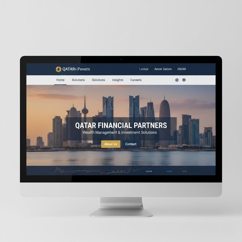 Corporate website for a finance company in Doha