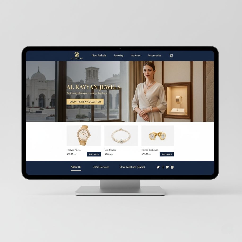 E-commerce store for a luxury brand in Qatar