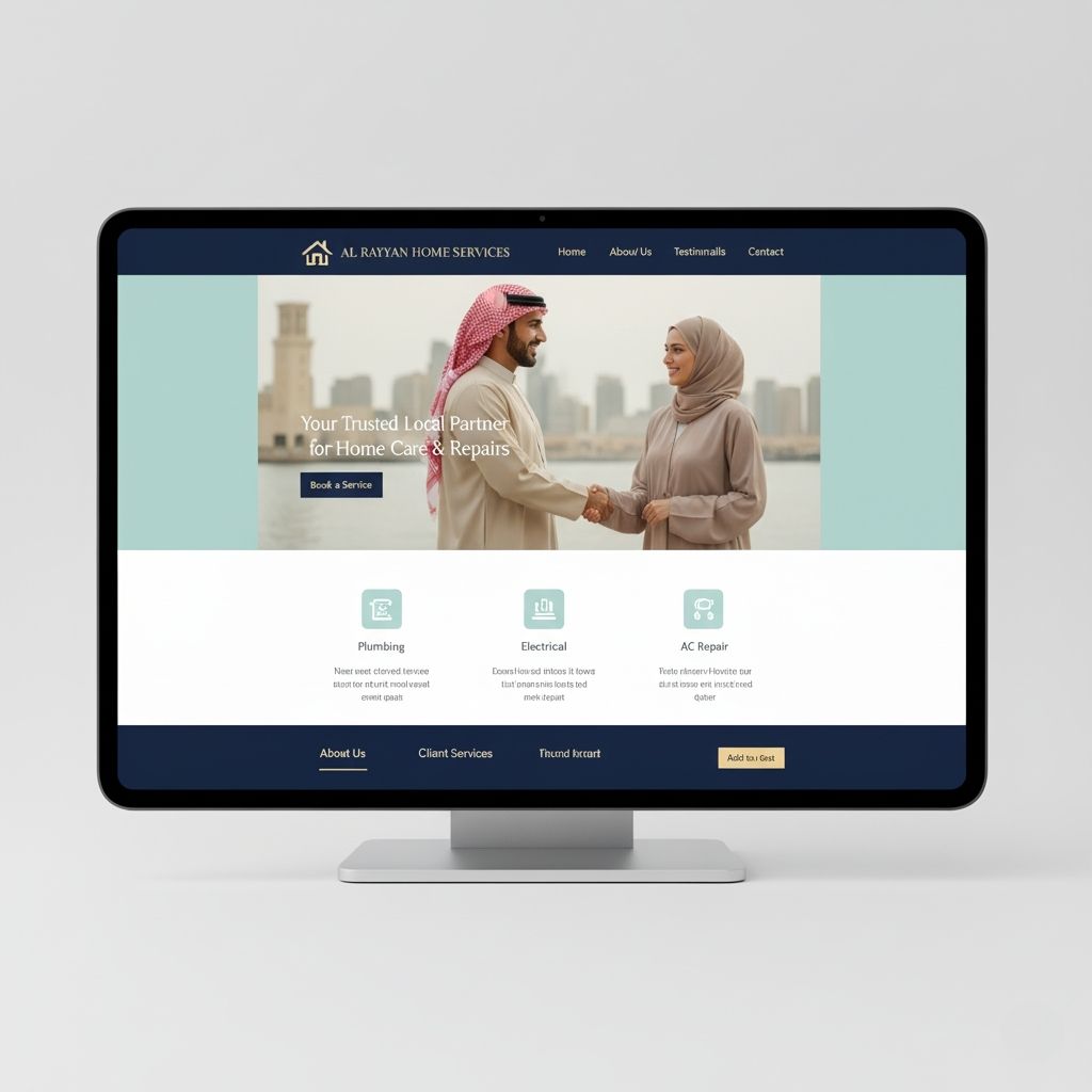 Website for a local service provider in Al Rayyan