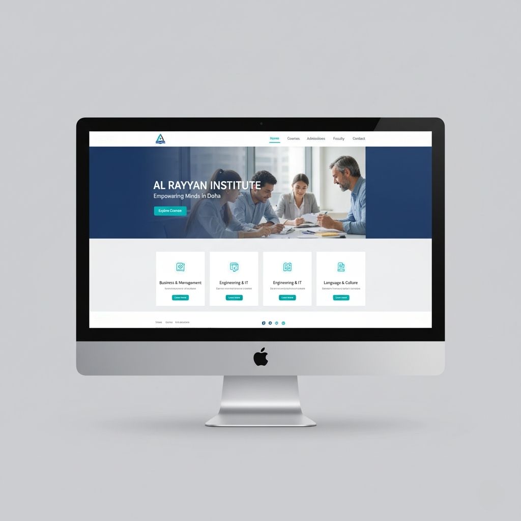 Educational platform for an institute in Doha