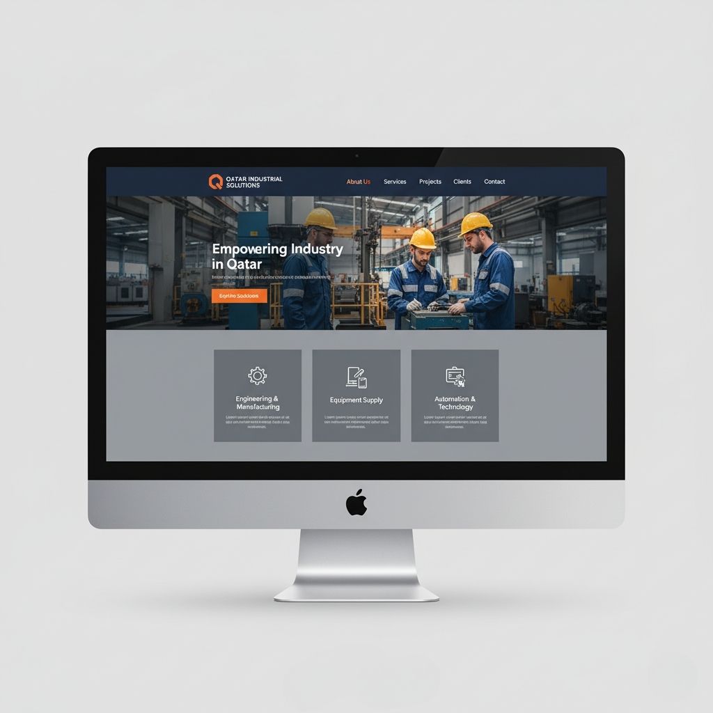 B2B industrial company website