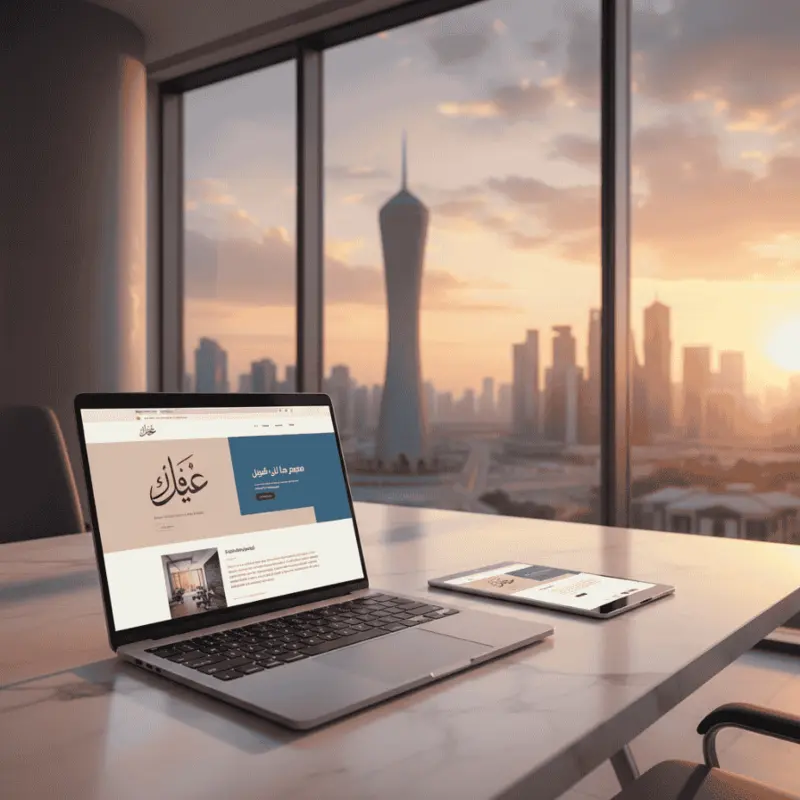 Mobile-friendly web design for a local service business in Qatar